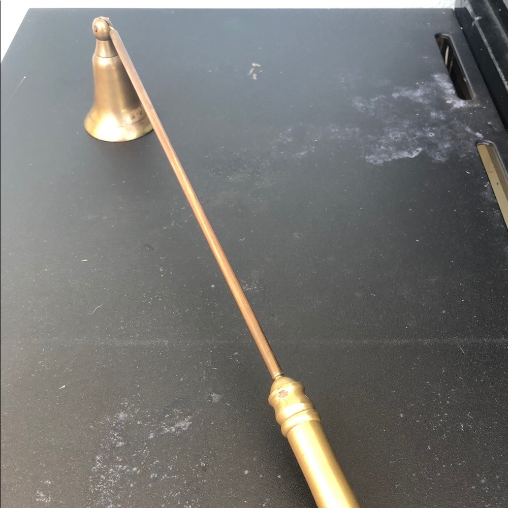 Vintage brass candle snuffer